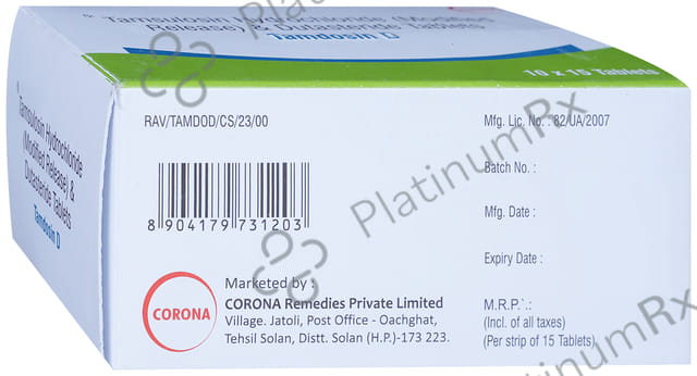 Tamdosin D 0.5/0.4mg Tablet MR 15s