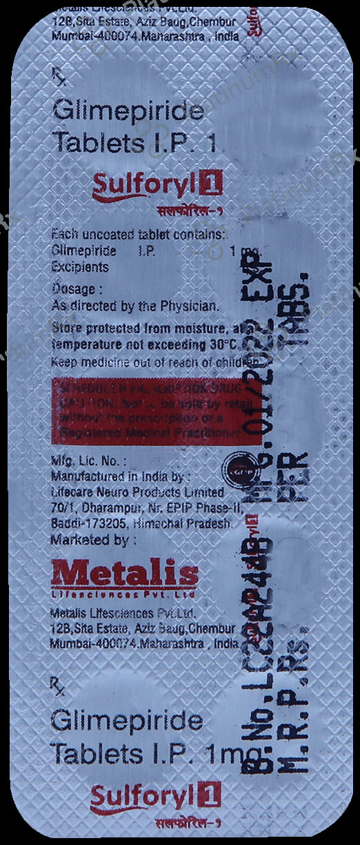 Sulforyl 1mg Tablet