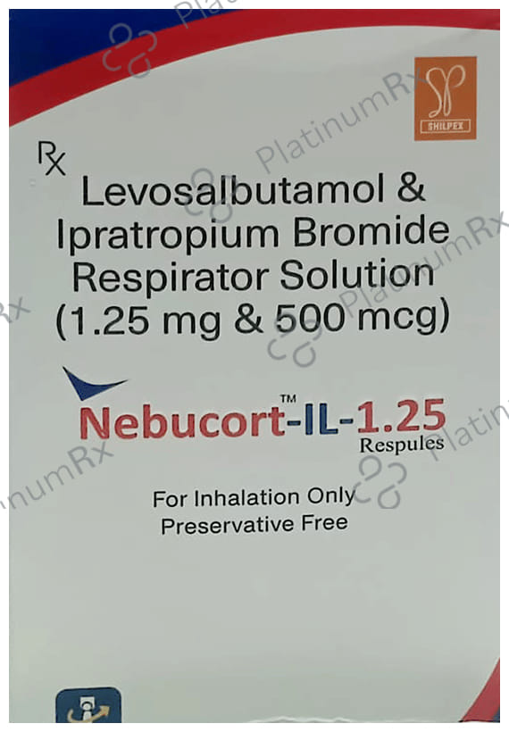 Nebcort IL 1.25/500mcg Respules 5X2.5ml