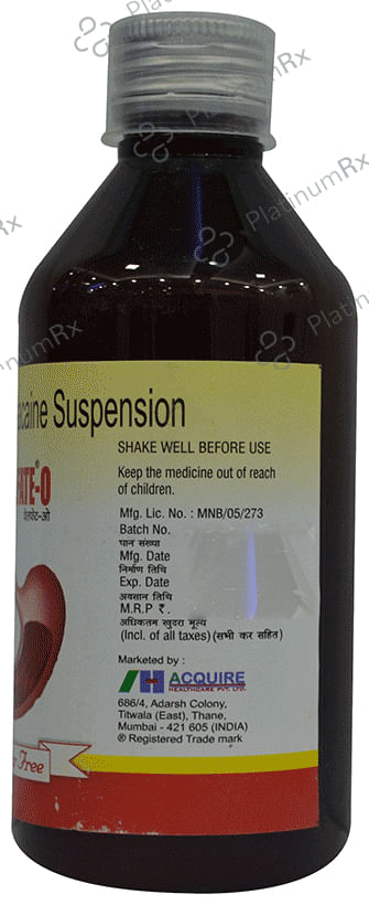 Wellfate O 20/100mg Sugar FreeOral Suspension 200ml