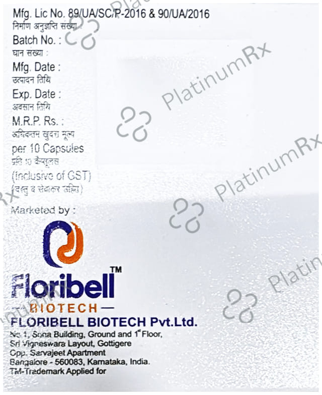 Floristat CV 20/75mg Capsule 10s