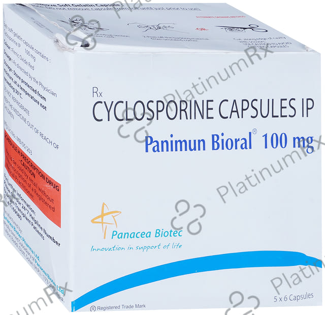 Panimun Bioral 100mg Capsule 6s