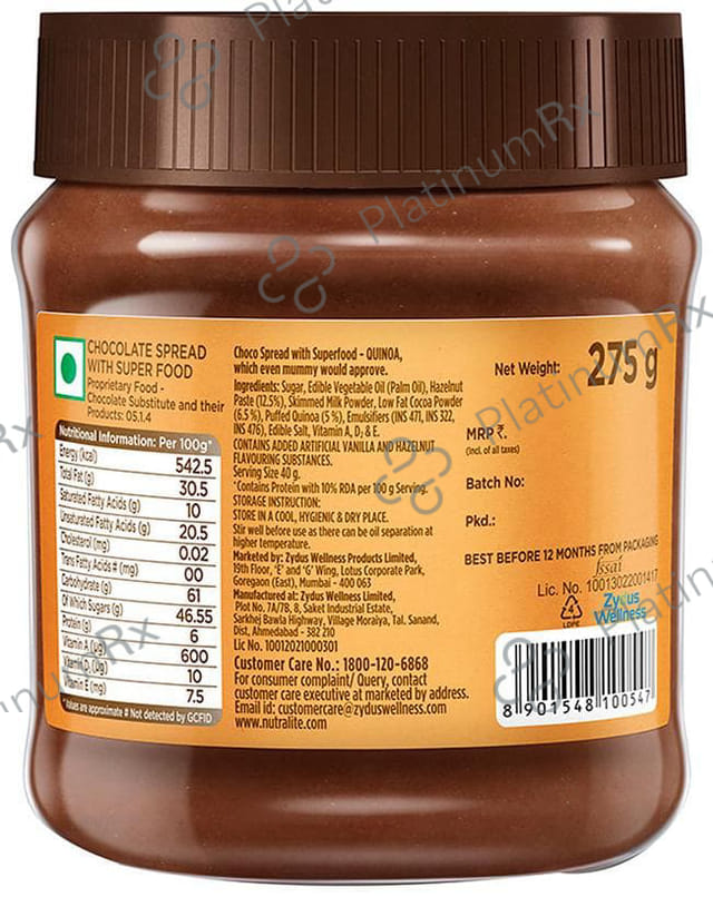 Nutralite Superfood Quinoa Choco Spread Crunchy