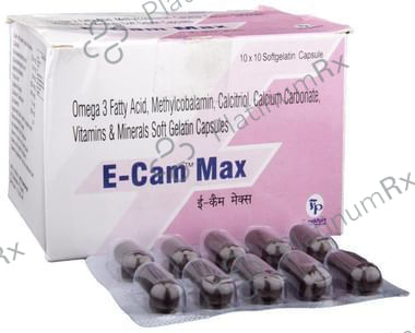 E Cam Max Soft Gelatin Capsule 10s
