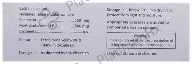 Aldonil Plus 150mg/1500mcg Tablet SR 10s