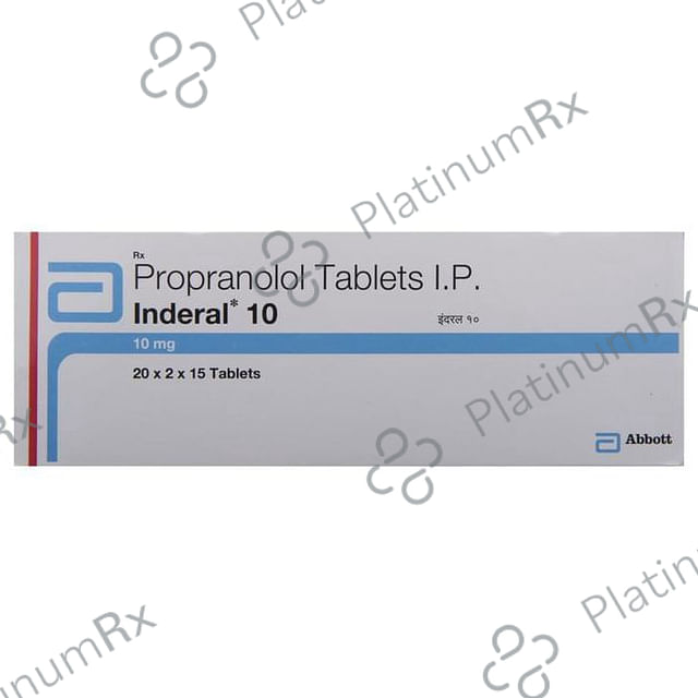 Inderal 10mg Tablet 15s