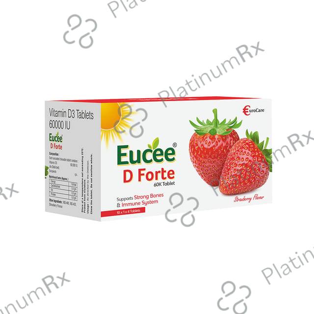 Eucee D Forte 60K Chewable Tablet 40s