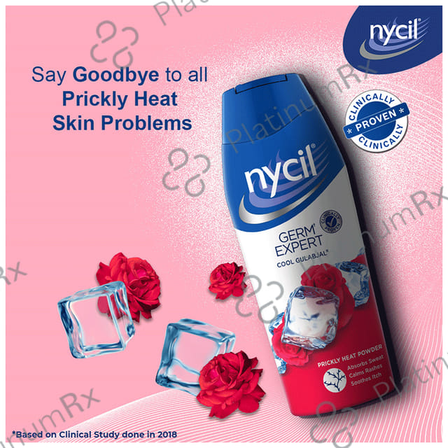 Nycil Cool Gulabjal Prickly Heat Talcum Powder 150gm