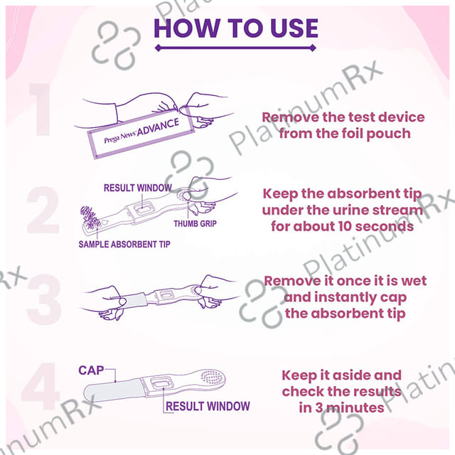 Prega News Advance Pregnancy Rapid Single Step Test Kit 1s