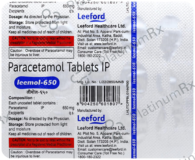 Leemol 650mg Tablet