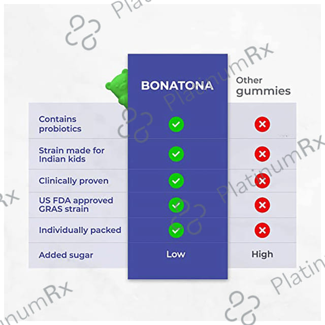 Velbiom Bonatona Probiotic Gummies Kaccha Mango x Tangy Orange