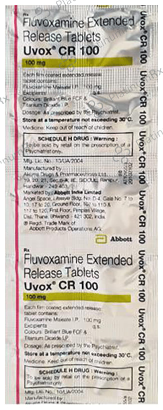 Uvox CR 100mg Tablet ER 10s
