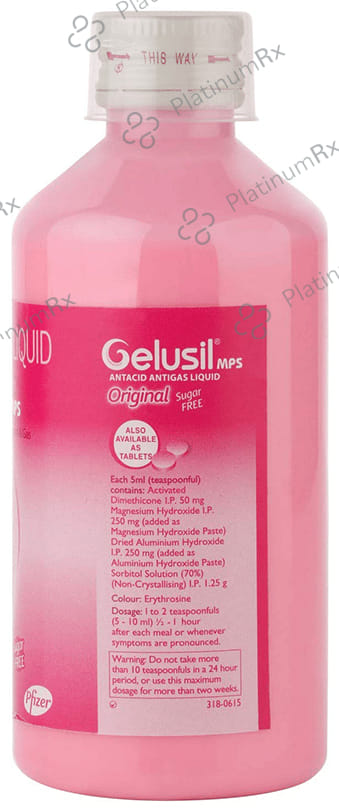 Gelusil MPS Original Liquid Sugar Free Mint 200ml
