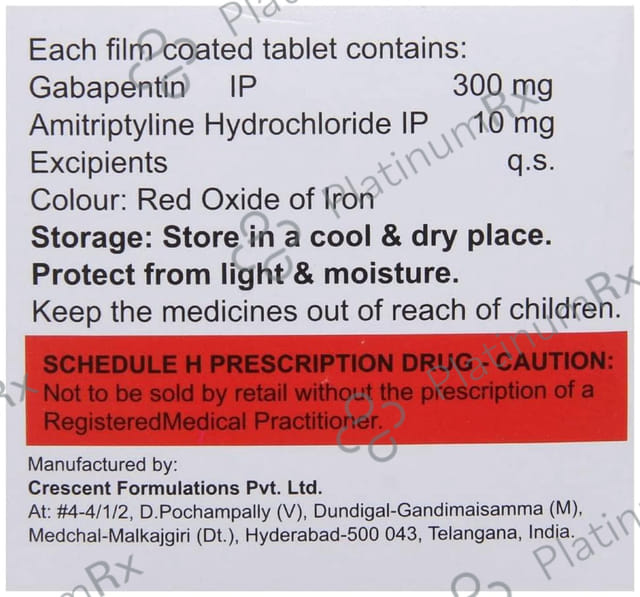 Amigatin 300/10mg Tablet 10s