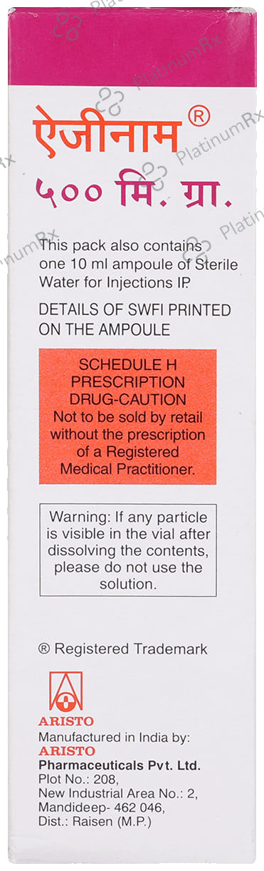 Azenam 500mg Injection 10ml