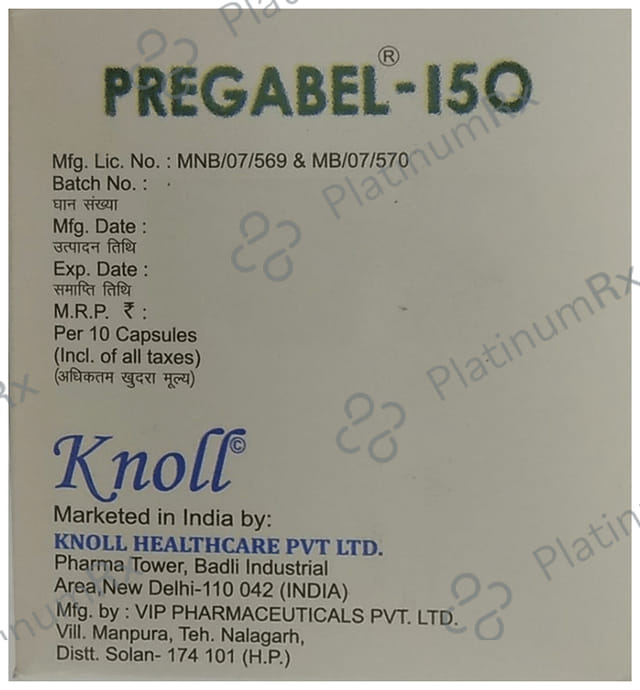 Pregabel 150mg Capsule