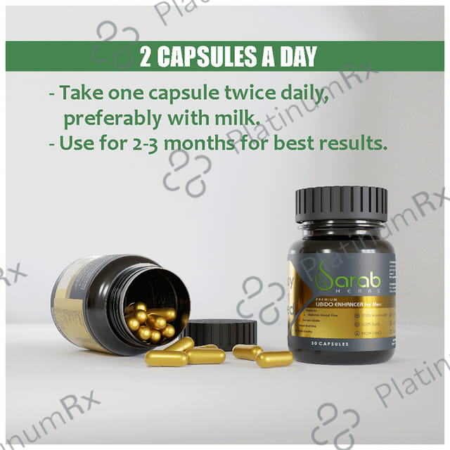 Sarab Herbs Stay In Bed Premium Libido Vitalizer for Men Capsule