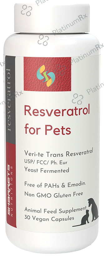 Sharrets Trans Resveratrol Yeast Fermented Veggie Capsule for Pet