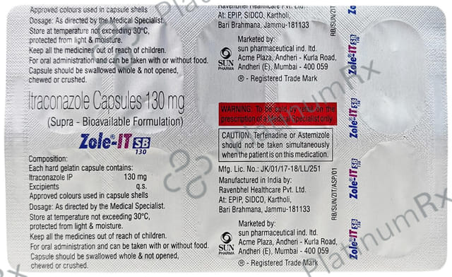 Zole IT SB 130mg Capsule