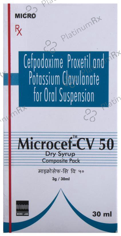 Microcef CV 50/31.25mg Dry Syrup 30ml