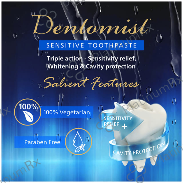 Dentomist Sensitive Toothpaste (100gm Each) 1 Tube