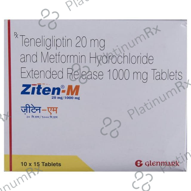 Ziten M 1000/20mg Tablet ER 15s