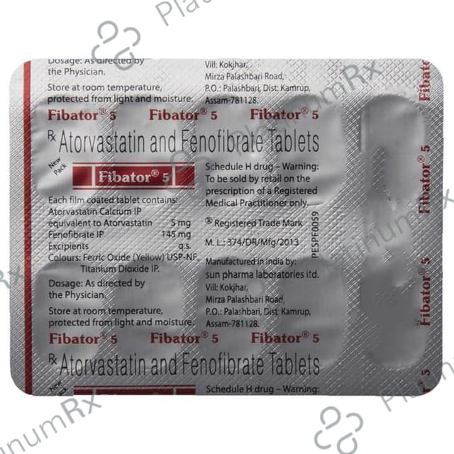 Fibator 5/145mg Tablet 10s