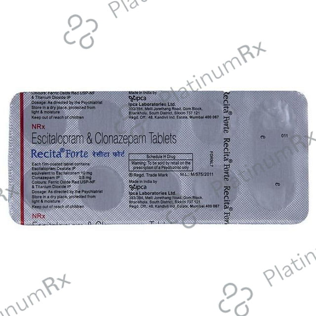 Recita Forte 0.5mg/10mg Tablet