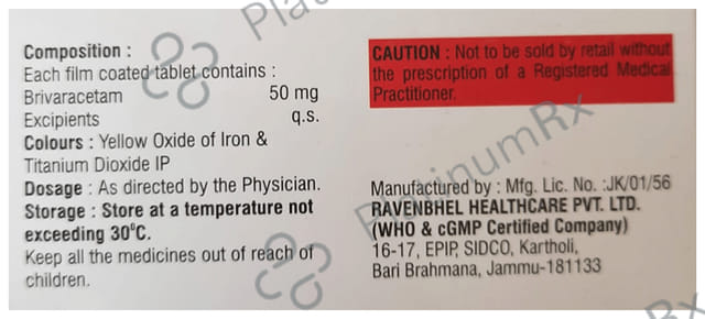 Brivafix 50mg Tablet 10s