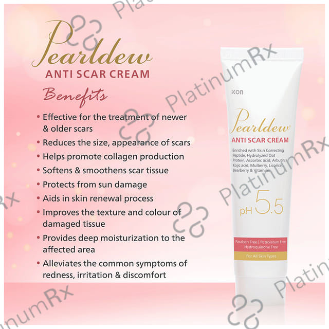 Pearldew Anti Scar Cream (25gm Each) 2 Tubes