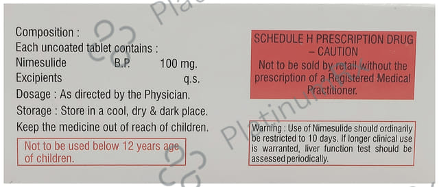 Nile 100mg Tablet 10 Tablet Nordic Formulations Pvt