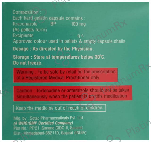 Itralin 100 Capsule 10 Capsule