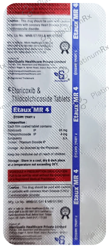 Etaux MR 60mg/4mg Tablet 10s