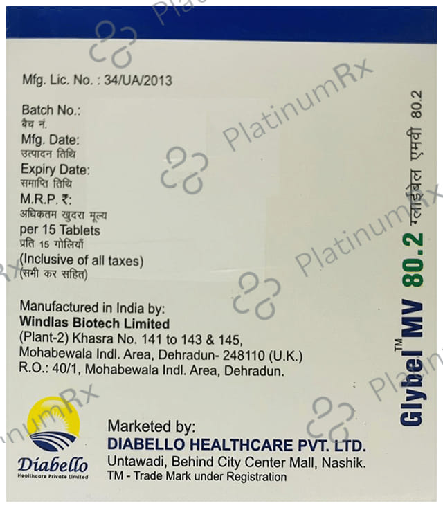 Glybel MV 80.2 Tablet 15s