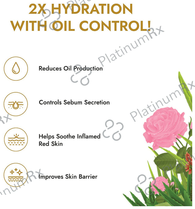 Kapiva Skin Rituals Aloe Rose Gel 200g-For Sunburn Relief & Hydration-Clinically Tested Rose Actives Gel