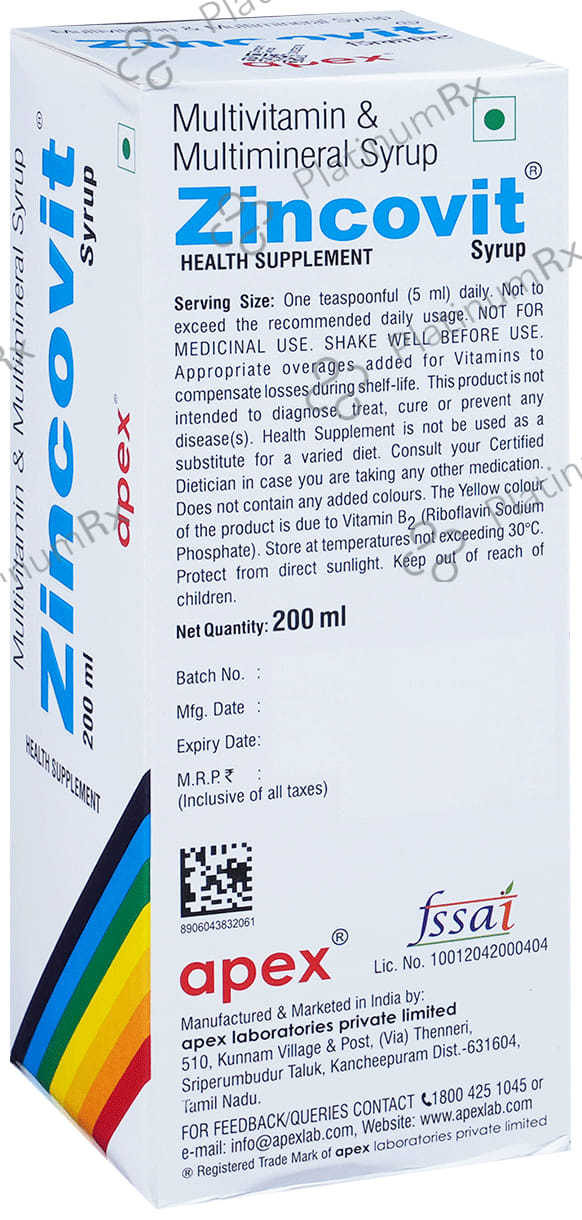 Zincovit Syrup 200ml