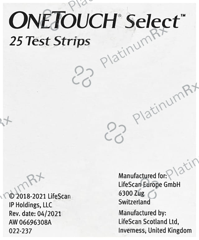 Onetouch Select Test Strip 25s