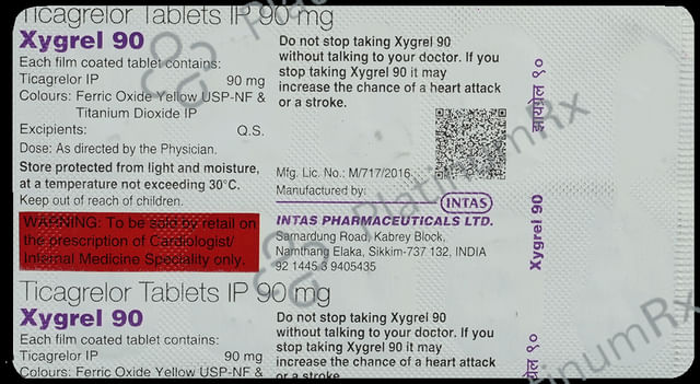 Xygrel 90mg Tablet 10s
