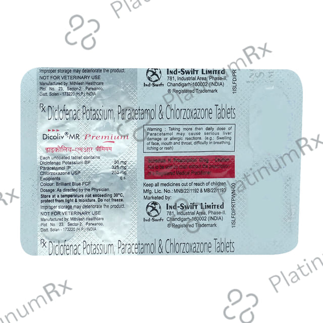 Dicoliv MR 250 mg/50 mg/325 mg Tablet 10s