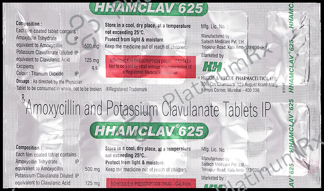 Hhamclav 500/125mg Tablet 10s