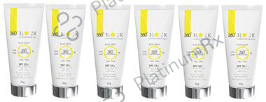 360 Block Sunscreen SPF 50+ Gel (50gm Each) 6 Tube