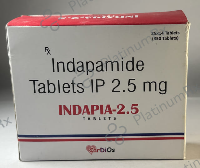 Indapia 2.5mg Tablet 14s