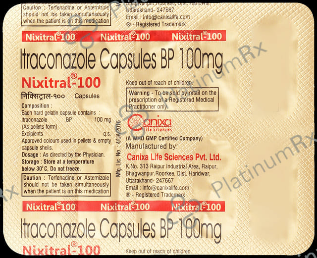 Nixitral 100mg Capsule 10s