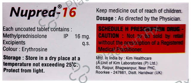Nupred 16mg Tablet