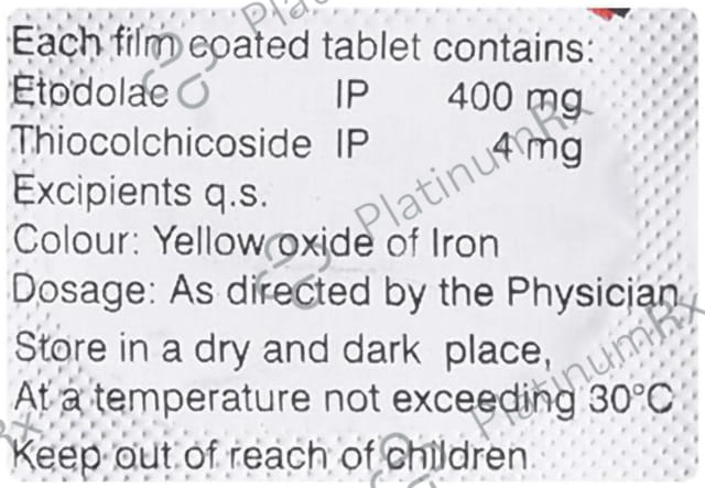 Etolgia MR 400/4mg Tablet 10s