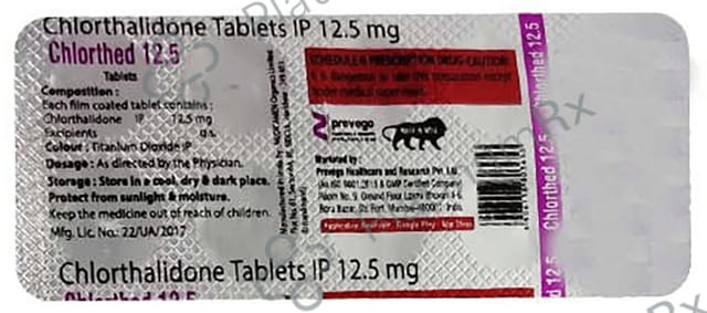 Chlorthed 12.5mg Tablet 10s