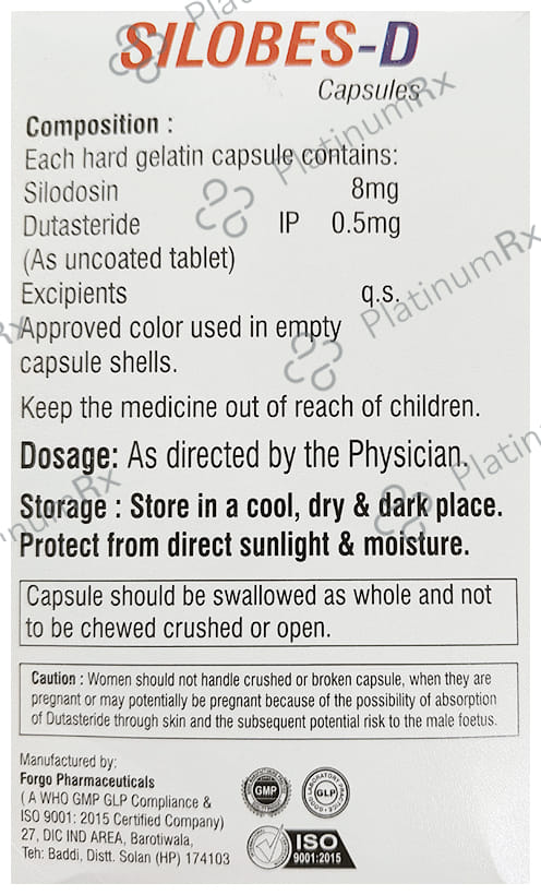 Silobes D 8mg/0.5mg Capsule