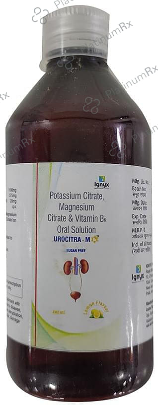 Urocitra-M B6 Oral Solution Sugar Free Lemon
