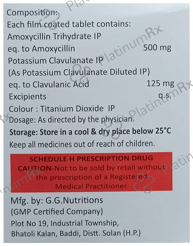 Moxinav 625 500/125mg Tablet 10s