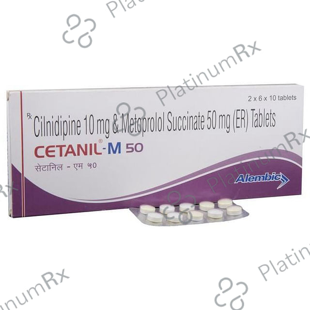 Cetanil M 10/50mg Tablet ER 10s